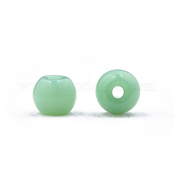 6/0 Imitation Jade Glass Seed Beads&nbsp;SEED-N004-006-15