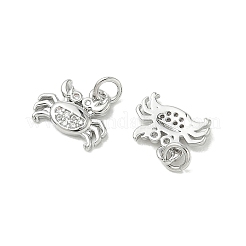 SHEGRACE Brass Micro Pave Cubic Zirconia Pendants&nbsp;XGRQ3D168-456P