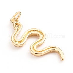 Brass Micro Pave Cubic Zirconia Pendants&nbsp;ZIRC-E164-24G