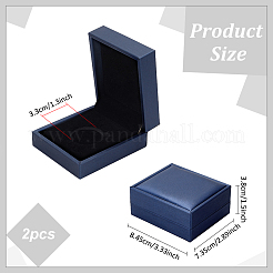 Rectangel PU Imitation Leather Coin Storage Boxes&nbsp;CON-WH0086-102B-02