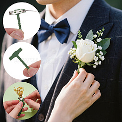 20Pcs Iron & Plastic Brooch Findings&nbsp;JEWB-SC0001