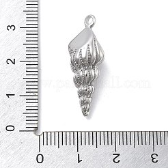 304ステンレスペンダント  コンクチャーム  変色防止  ステンレス鋼色  28x10x10mm  穴：2mm&nbsp;STAS-Z121-28P