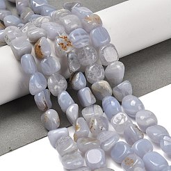 Natural Blue Lace Agate Beads Strands&nbsp;G-P497-01E-71
