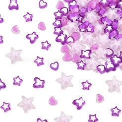 200Pcs 5 Styles Transparent Acrylic Beads&nbsp;TACR-FS0001-54D