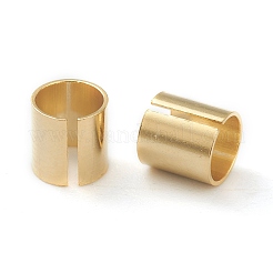 真鍮製チューブビーズ  長持ちメッキ  チューブ  24KGP本金メッキ  5x5mm  穴：4mm&nbsp;LS-KK-Y003-74G