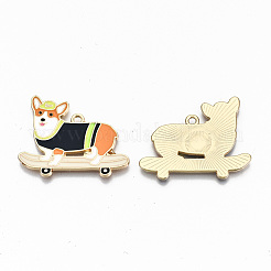 Alloy Enamel Pendants&nbsp;ENAM-N055-003-NR