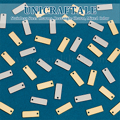 100Pcs 2 Colors 201 Stainless Steel Charms&nbsp;STAS-UN0054-26