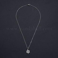 Non-Tarnish 201 Stainless Steel Pendant Necklaces&nbsp;NJEW-S105-JN595-40-1