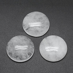 天然＆合成混合石カボション  フラットラウンド  24.5~25x4~7mm&nbsp;G-E492-A