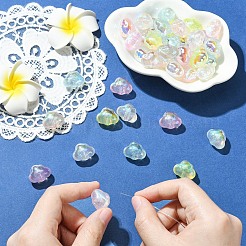 42Pcs 7 Colors Transparent Acrylic Beads&nbsp;MACR-YW0004-68