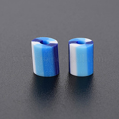 固定混合3スタイル手作りポリマークレイビーズ  コラム  ミックスカラー  5x3.5~7mm  穴：1.8mm&nbsp;CLAY-S096-012I