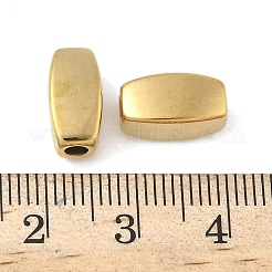 304ステンレススチールビーズ  イオンプレーティング（ip）  直方体  18KGP本金メッキ  12x6x6mm  穴：2.4mm&nbsp;STAS-D376-04G