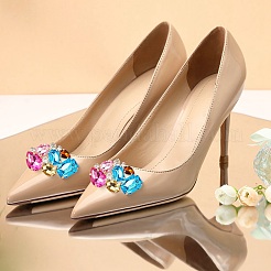 Acrylic & Alloy Shoe Buckle&nbsp;AJEW-WH20033-079B-G