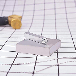 鉄の金属切手  金属の刻印用  プラスチック  木材  革  クラウン  65.5x10mm&nbsp;AJEW-BC0005-39B