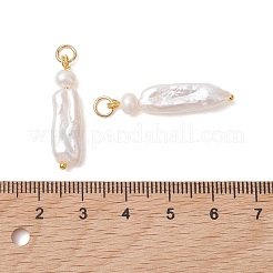 Natural Baroque Keshi Pearl Pendants&nbsp;PALLOY-JF05390