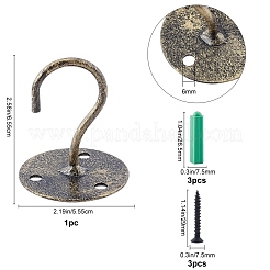 Iron Wall Hooks&nbsp;AJEW-WH0018-48E