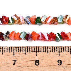 電気メッキガラスビーズセット  多面カット  ハート  トマト  3x4.5x4.5mm  穴：0.9~1mm  約144~148個/連  13.98~15.6''（35.5~39センチメートル）&nbsp;GLAA-T023-A17-01