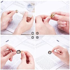 チベットのスタイル合金glunオンフラットパッドベイル作るペンダント用  ミックスカラー  21.5x8x1.5mm  穴：7x4.5mm&nbsp;TIBEP-PH0004-93-RS