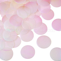 虹色の虹色 PVC スパンコール/スパンコールリンク 150 個  フラットラウンド  クリアAB  52x0.2mm  穴：1.8mm&nbsp;FIND-TA0008-10F
