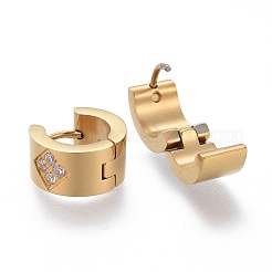 304 Stainless Steel Huggie Hoop Earrings&nbsp;LS-EJEW-L252-022G