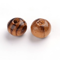 丸い天然木ビーズ  染め  無鉛の  バリーウッド  6x5mm  穴：2mm&nbsp;X-WOOD-Q009-6mm-LF