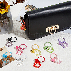 20Pcs 10 Styles Zinc Alloy Keychains&nbsp;KEYC-BBC0001-17