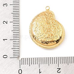 304ステンレススチール、アクリルパーツ付き  ゴールドカラー  巻き貝の形をしたチャーム  24x19x7mm  穴：1.6mm&nbsp;STAS-Z199-11G-01