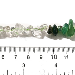 Natural Quartz Crystal/Rock Crystal & Chrysoprase Beads Strands&nbsp;G-L610-B22-01