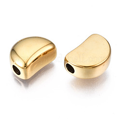 316サージカルステンレスビーズ  豆  14KGP本金メッキ  11x8x5.5mm  穴：2mm&nbsp;STAS-N097-018