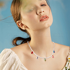 200Pcs 10 Styles Transparent Glass Charms&nbsp;GLAA-GA0001-67