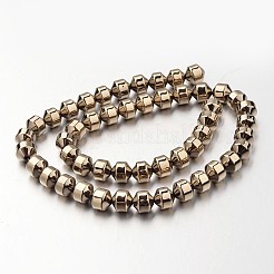 Electroplate Non-magnetic Synthetic Hematite Bead Strands&nbsp;G-F300-31B-06