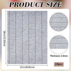 長方形ポリエステル中敷布  靴の装飾  グレー  220x280x1.5mm&nbsp;FIND-WH0139-342A