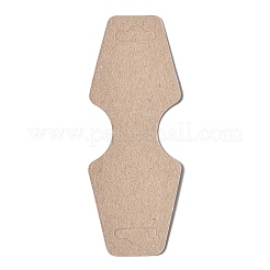 厚紙のアクセサリー台紙  ネックレスに使用  ブレスレットとモバイルペンダント  キャメル  12.4x4.6x0.03cm&nbsp;X-CDIS-Q001-24