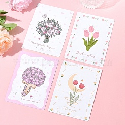 40 Sheets 4 Styles Paper Invitations Greeting Card&nbsp;AJEW-FS0001-26