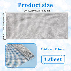 アルミラインストーンメッシュラップロール  布小物に  パーティーデコレーション  銀  500~535x1200~1230x2.3mm&nbsp;FIND-WH0421-128S
