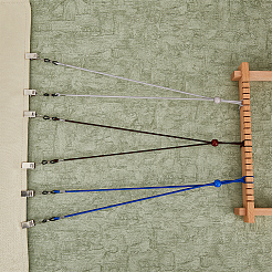 クロスステッチ刺繍用のキャンバスストレッチクリップ  ゴムストラップ付きアイロンクリップ  ミックスカラー  ストラップ：660mm  20pc  クリップ：33.5mm  20pc&nbsp;AJEW-HY0001-69