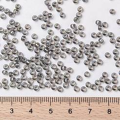 MIYUKIラウンドロカイユビーズ  日本製シードビーズ  8/0  （rr3750)シルバーライニング染めスイカ  3mm  穴：1mm  約422~455個/10g&nbsp;X-SEED-G008-RR3750