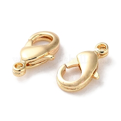 Rack Plating Brass Lobster Claw Clasps&nbsp;KK-F090-27LG-01