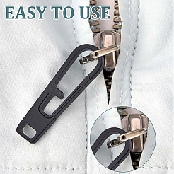 Titanium Alloy Zipper Pull Tabs&nbsp;PALLOY-WH0048-33B