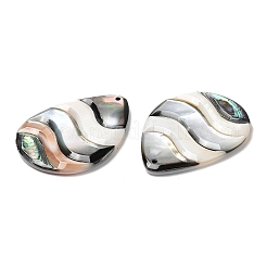 Natural Freshwater Shell & Black Lip Shell & Paua Shell Big Pendants&nbsp;SHEL-F007-11