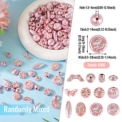 100G Pearlized Opaque Acrylic Beads&nbsp;OACR-TA0004-41A