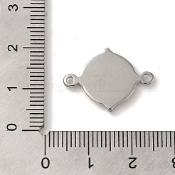 304 Stainless Steel Cabochon Connector Setting&nbsp;STAS-C110-09P
