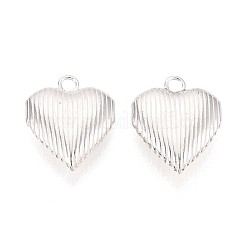 925 Sterling Silver Heart Charms&nbsp;STER-N017-28S