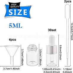 DIY 5ml Glass Dropper Bottles Kit&nbsp;DIY-BC0003-09B