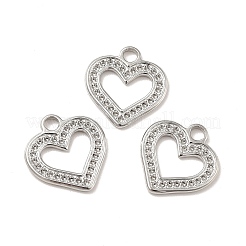 Non-Tarnish 304 Stainless Steel Pendants Rhinestone Setting&nbsp;STAS-A066-04P