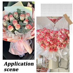 114Pcs Square Cotton Flower Bouquet Wrapping Paper Decoration&nbsp;AJEW-SP0004-30C