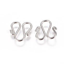 Non-Tarnish 304 Stainless Steel Hook Clasps&nbsp;STAS-I120-13-P