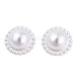 ABS Plastic Imitation Pearl Cabochons&nbsp;SACR-T015-10-01