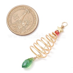 Brass & Glass Big Pendants&nbsp;PALLOY-JF02993