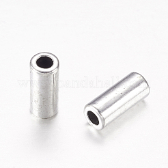 チベット風合金ビーズ  チューブ  カドミウムフリー＆鉛フリー  アンティークシルバー  11.5x5mm  穴：2.5mm&nbsp;LF11578Y